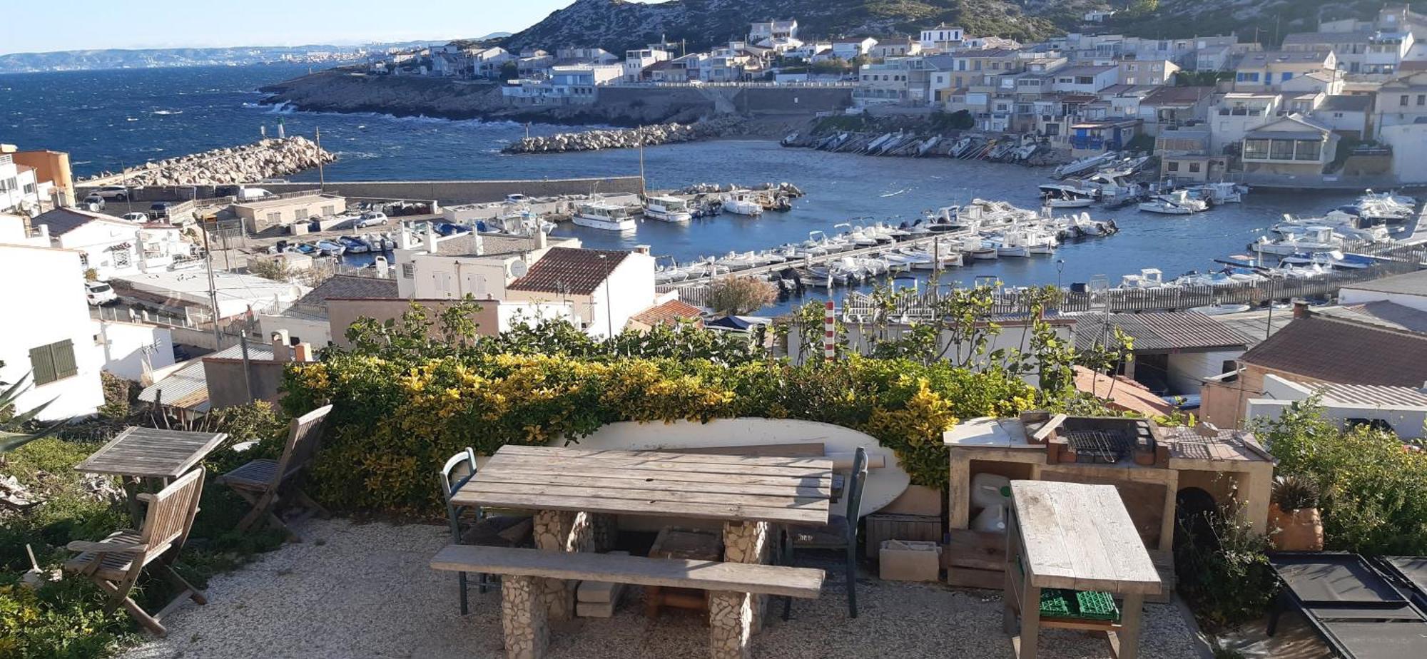 Cabanon Vue Mer Et Calanques Les Goudes Marseille Luaran gambar